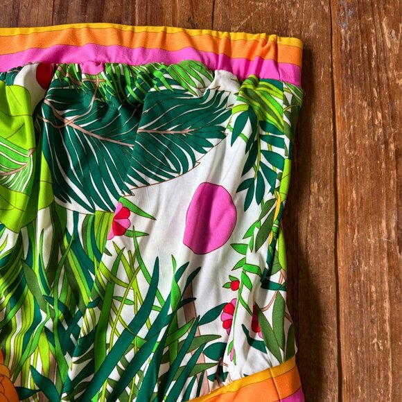 Trina Turk Strapless Tropical Print Romper | Size Small - Picture 9 of 9